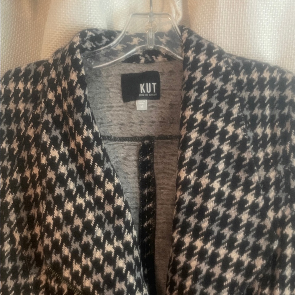 Kut from the Kloth Houndstooth Blazer - Black and White
